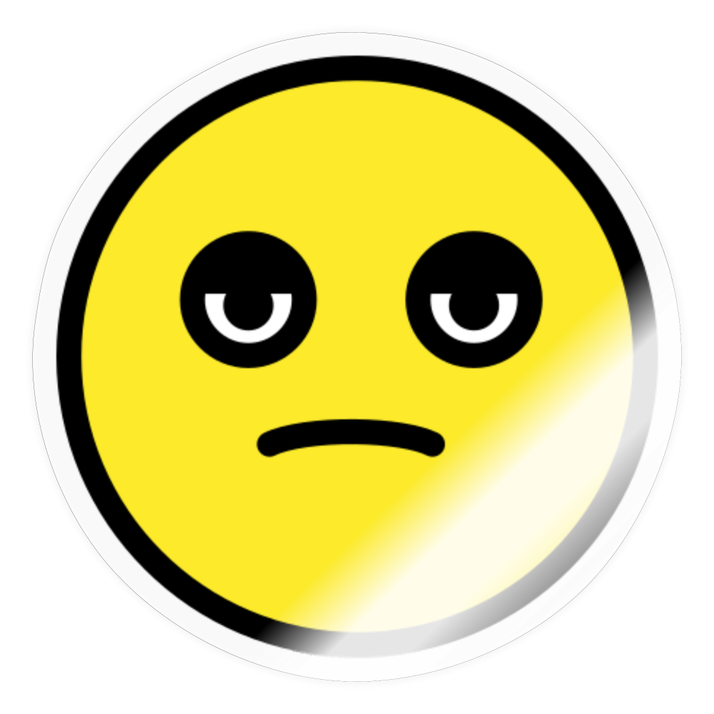 Exhausted Face Moji Sticker - Emoji.Express - transparent glossy