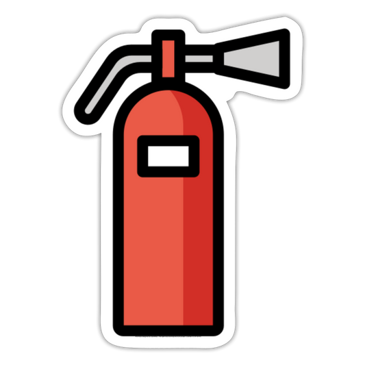 Fire Extinguisher Moji Sticker - Emoji.Express - white matte