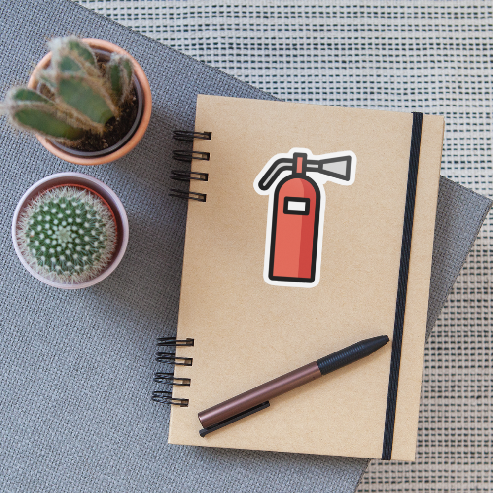 Fire Extinguisher Moji Sticker - Emoji.Express - white matte
