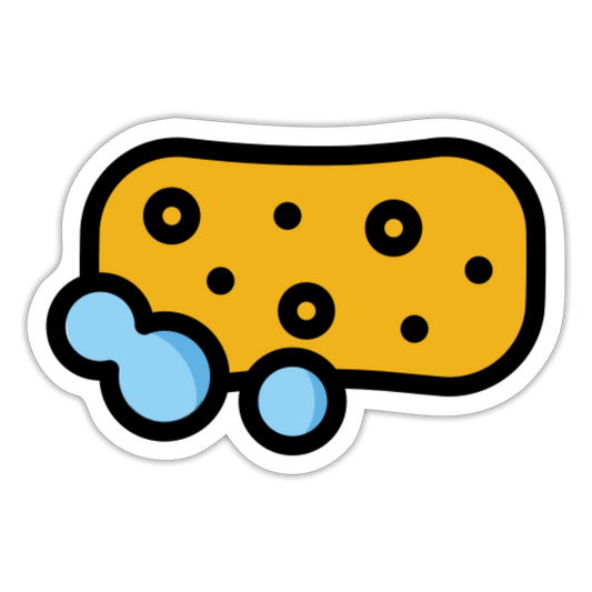 Sponge Moji Sticker - Emoji.Express - white matte