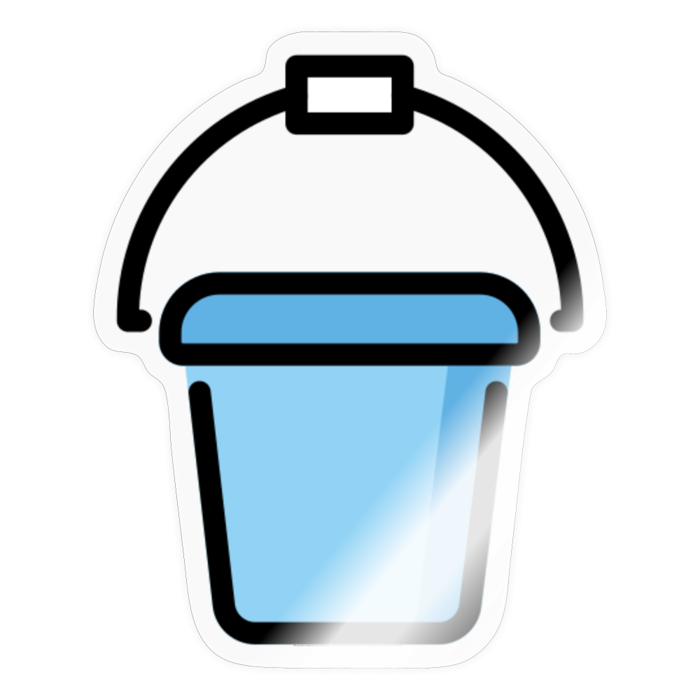 Bucket Moji Sticker - Emoji.Express - transparent glossy