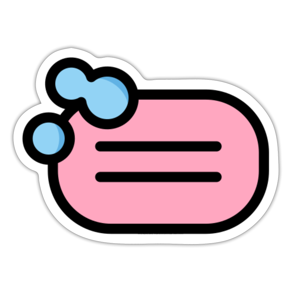 Soap Moji Sticker - Emoji.Express - white matte
