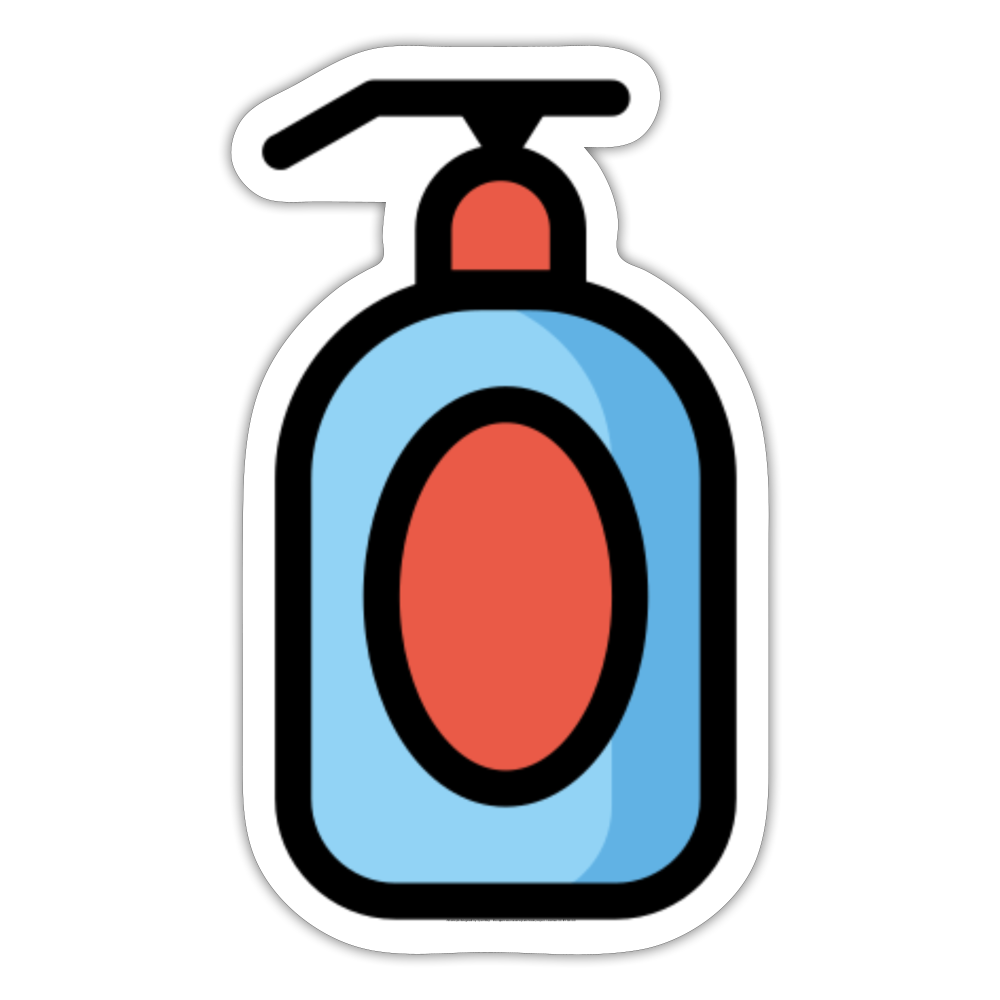 Lotion Bottle Moji Sticker - Emoji.Express - white matte