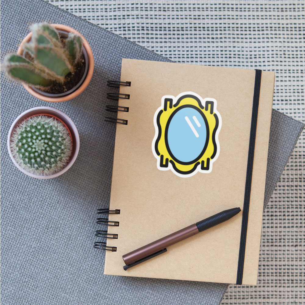 Mirror Moji Sticker - Emoji.Express - white matte