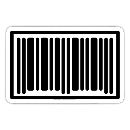 Barcode Moji Sticker - Emoji.Express - white matte