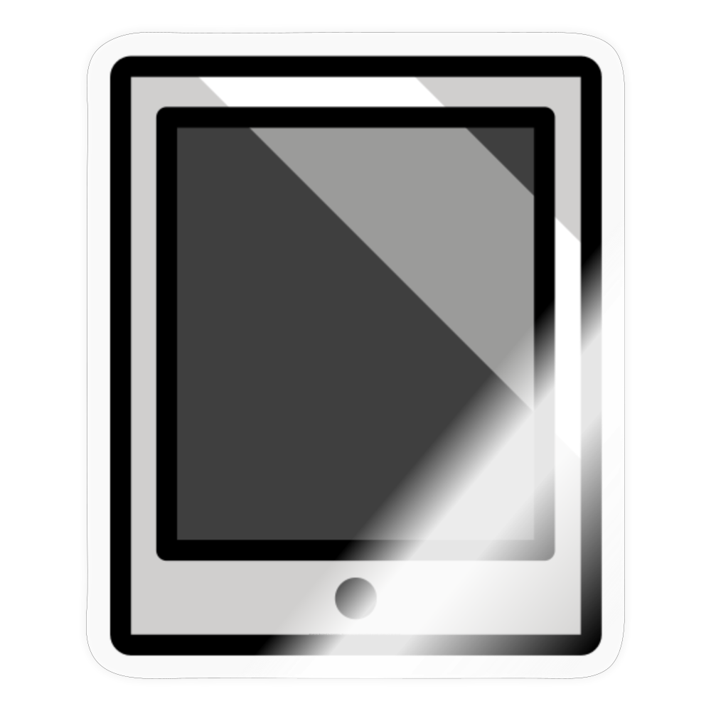 Tablet Moji Sticker - Emoji.Express - transparent glossy