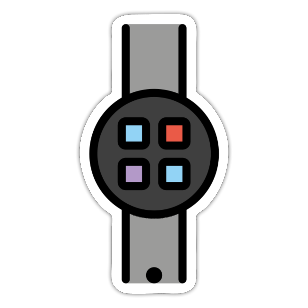Smartwatch Moji Sticker - Emoji.Express - white matte