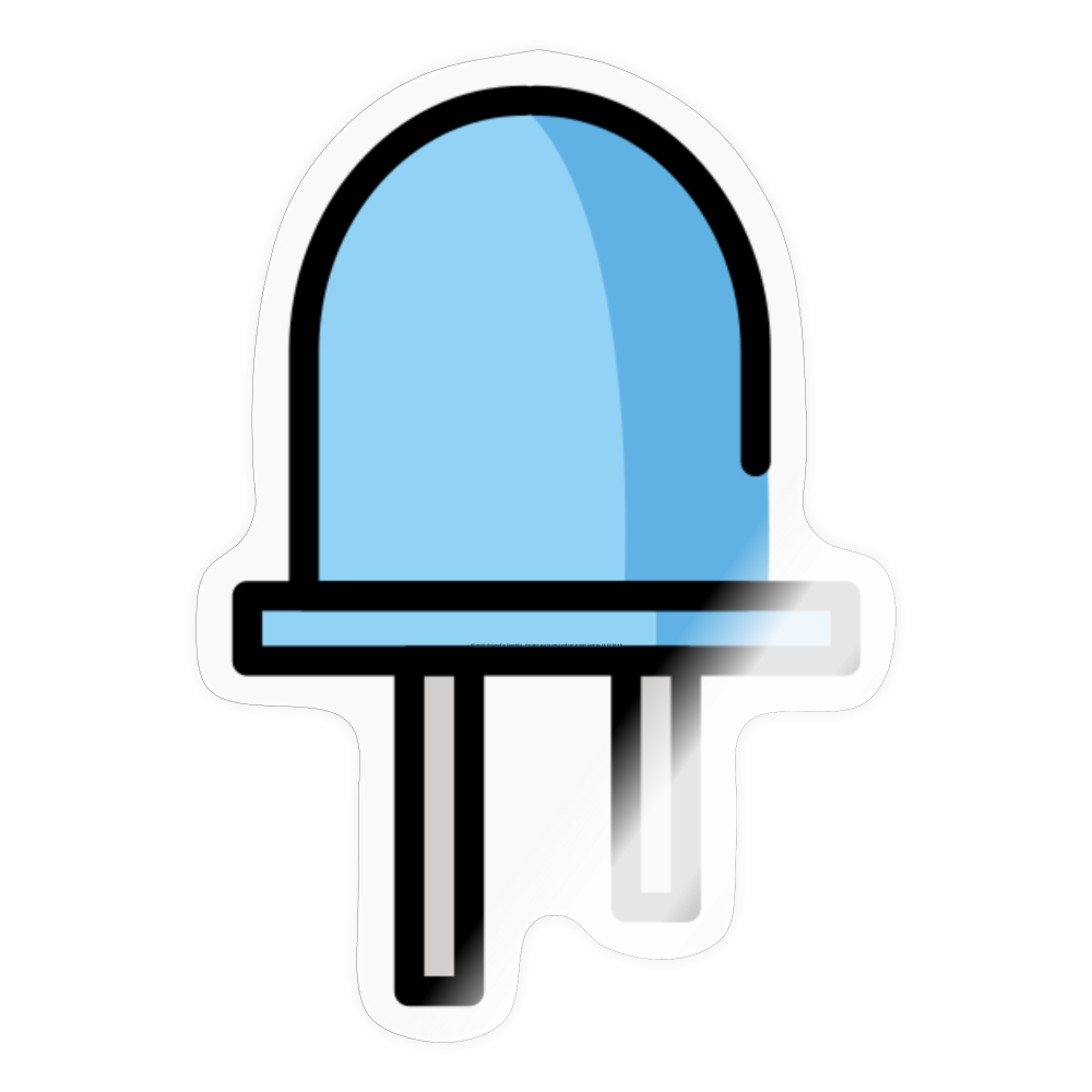 LED Moji Sticker - Emoji.Express - transparent glossy
