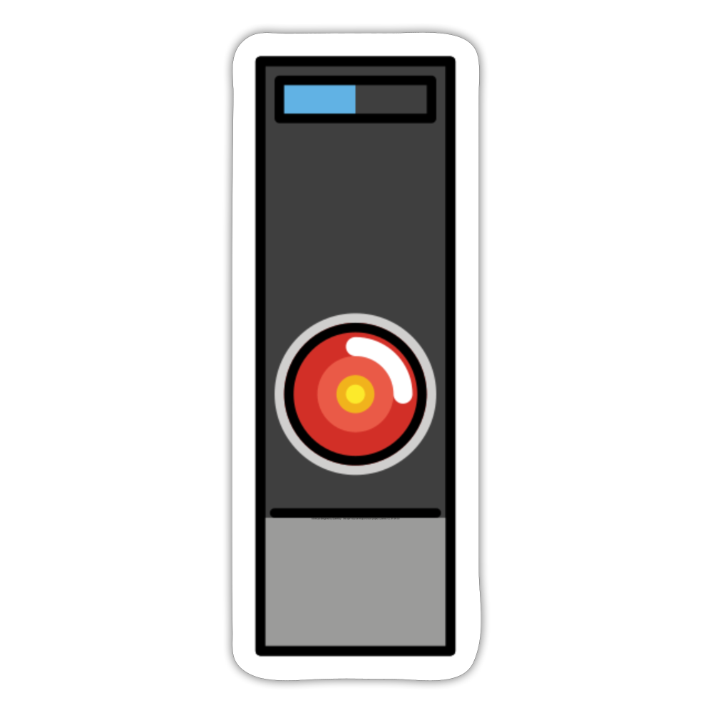 HAL 9000 Moji Sticker - Emoji.Express - white matte