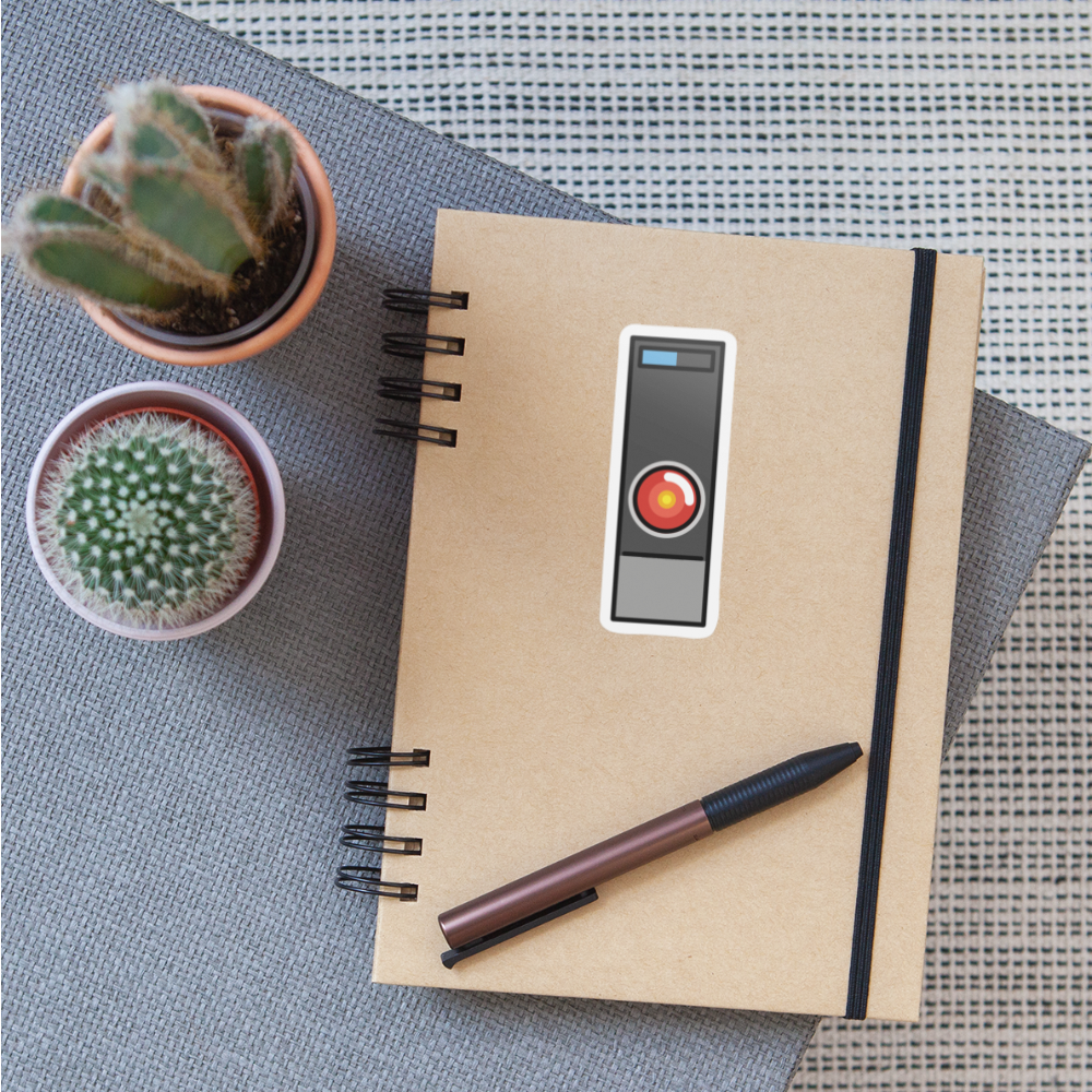 HAL 9000 Moji Sticker - Emoji.Express - white matte