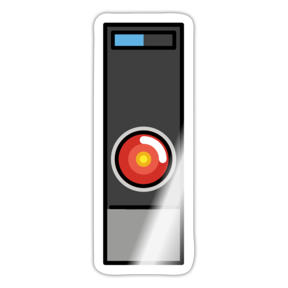 HAL 9000 Moji Sticker - Emoji.Express - white glossy